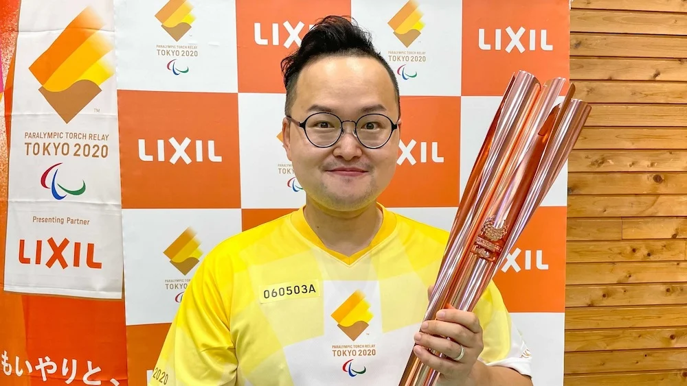 阿倫が東京パラリンピックの聖火ランナーとして参加しました