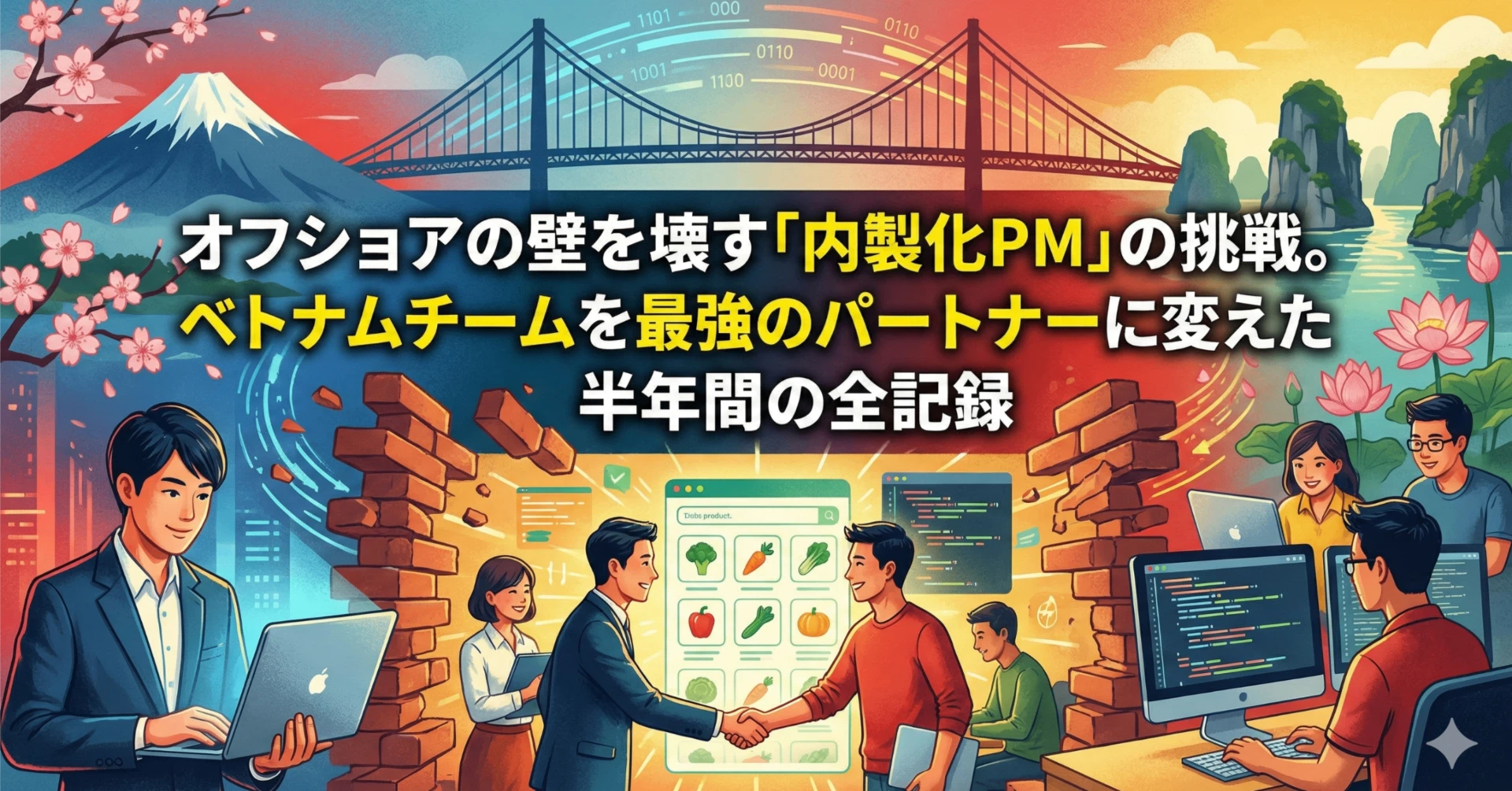 オフショアの壁を壊す「内製化PM」の挑戦。ベトナムチームを最強のパートナーに変えた半年間の全記録