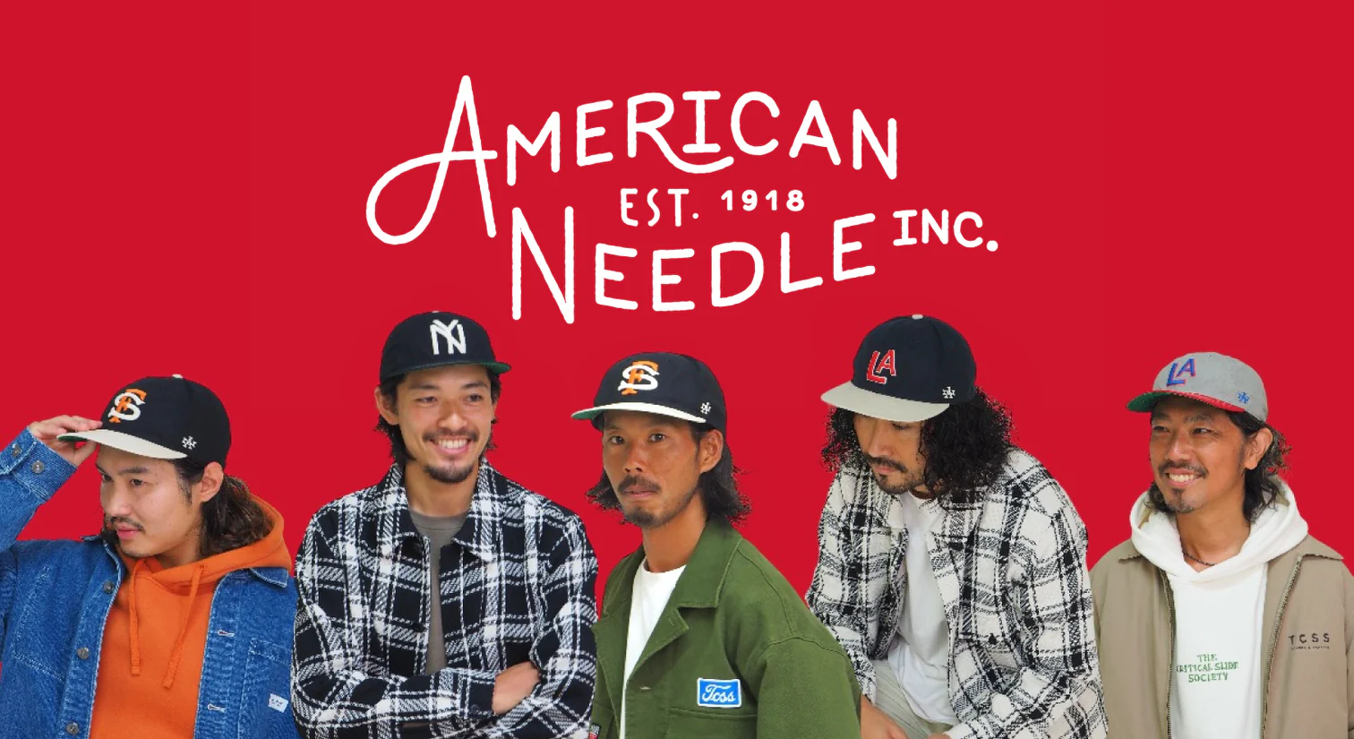 スタッフが被る【AMERICAN NEEDLE - LINE OUT series】ロゴキャップのおすすめコーディネート・３選