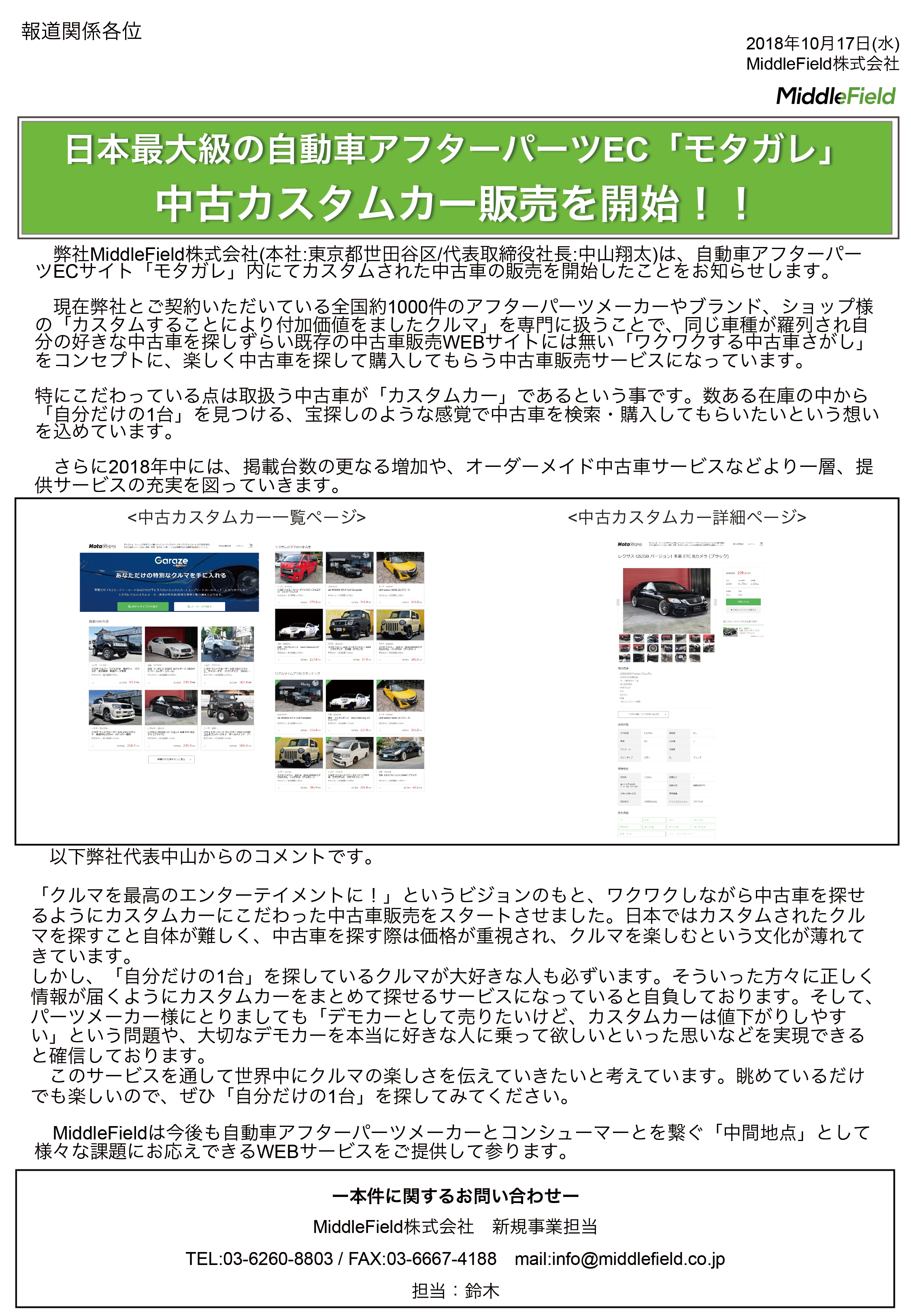 宝探しのような 中古カスタムカー販売サイトを開始 Middlefield株式会社 S Blog